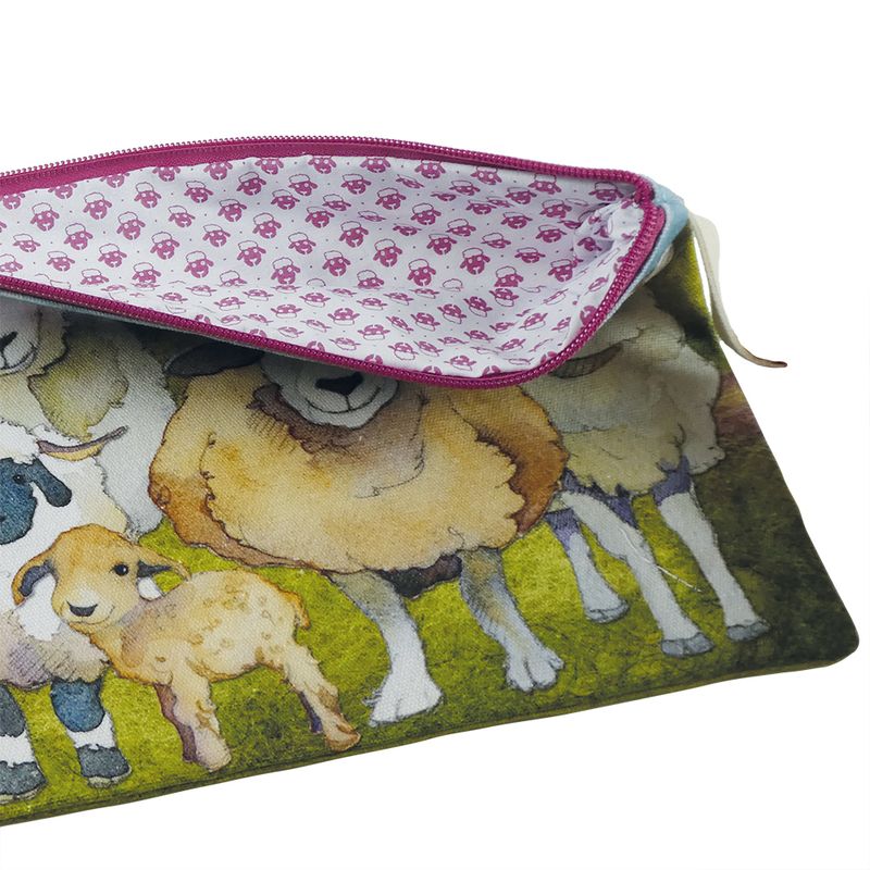 Felted Sheep - lange projecttas